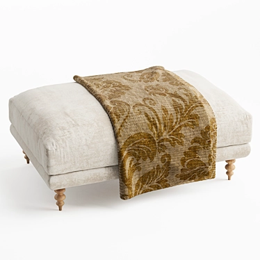 Elegant MAXWELL Ottoman: Perfect for Your Lounge 3D model image 1 