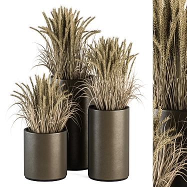 315-Piece Outdoor Wheat Bush Set 3D model image 1 