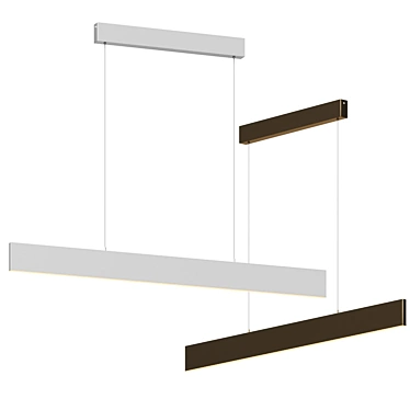 Terza Linear Suspension Light by Huxe 3D model image 1 