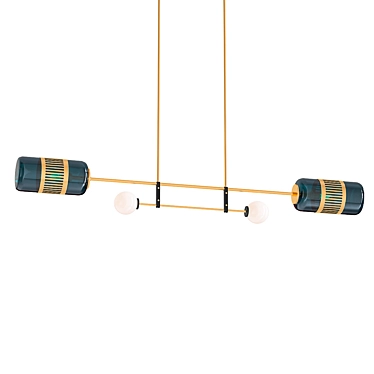 Sleek Lizak Pendant Light 3D model image 1 