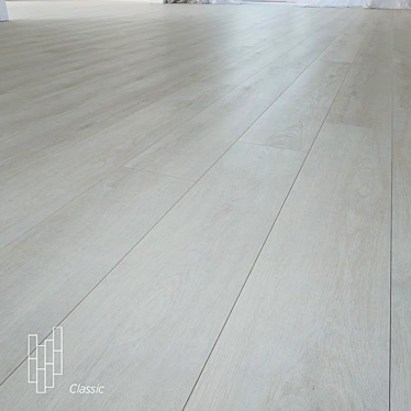 St. Moritz Oak Flooring: High-Quality Wood Textures & Tiled Design 3D model image 1 