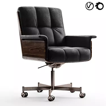  Modern Minotti Daiki Studio Chair 3D model image 1 