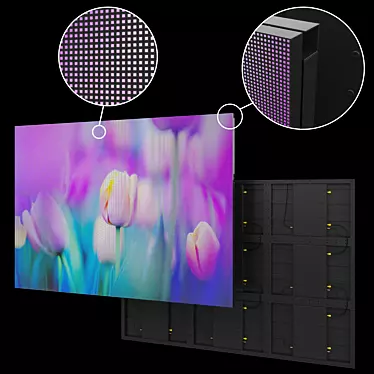 High-Definition LED Screen 3D model image 1 