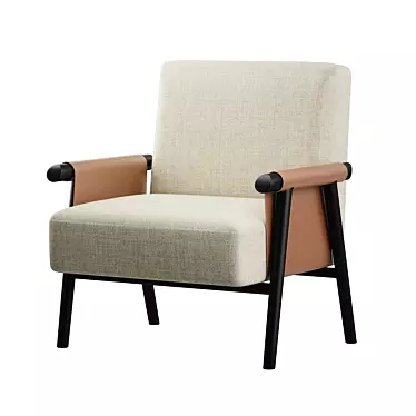 Olivya Stone Toro Chair: Modern Elegance 3D model image 1 