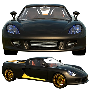 Ultimate Porsche Carrera GT 3D model image 1 