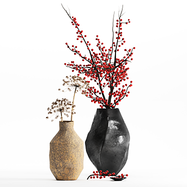 Elegant Glass Vase -  Handcrafted 3D model image 1 