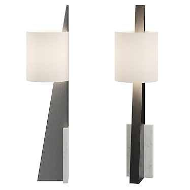 Triangle II Floor Lamp: Sleek Design 3D model image 1 