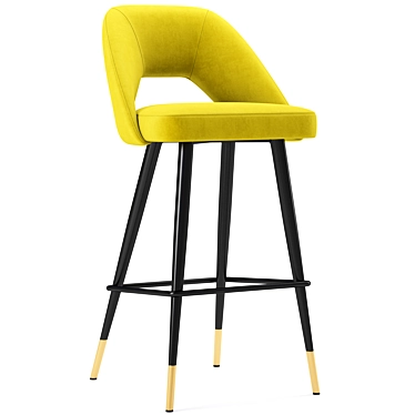 Sophisticated Avorio Bar Stool 3D model image 1 