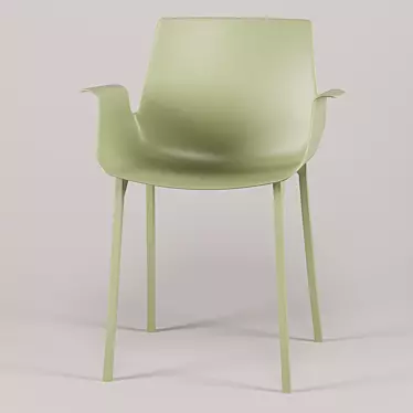 Kartell Piuma Chair: Featherlight Elegance 3D model image 1 