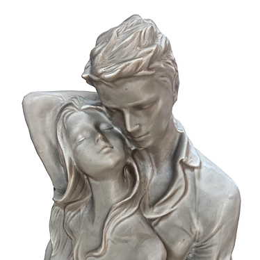 Eternal Love Sculpture 3D model image 1 
