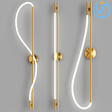 Elegant Wall Sconce Collection 3D model image 1 