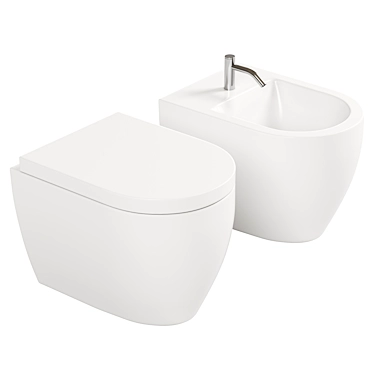 BelBagno Marino Rimless Toilet 3D model image 1 