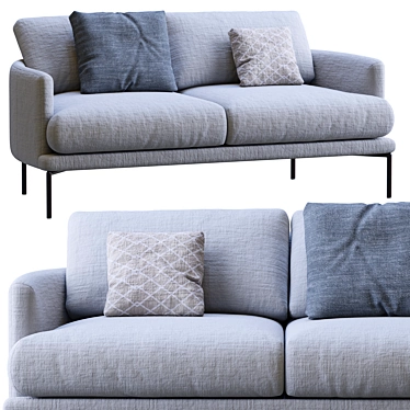 LaForma Sofa Rave: Unique, Stylish, and Comfortable 3D model image 1 