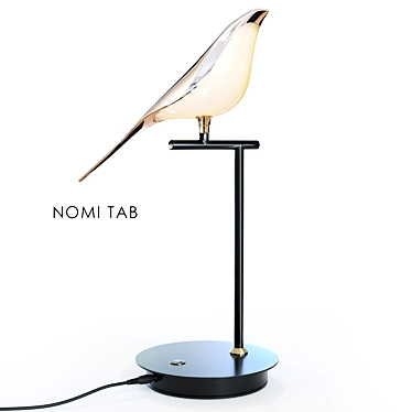 Golden Bird LED Table Lamp 3D model image 1 