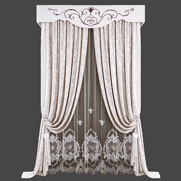 Cozy Drapes: Polys - 150175, Verts - 153768 3D model image 1 