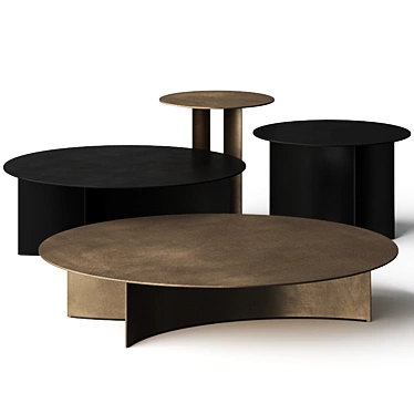  Flou Pierre Coffee Tables - Stylish and Versatile 3D model image 1 