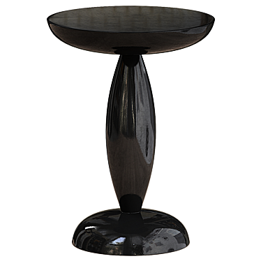 Sleek Noir Adonis Side Table 3D model image 1 