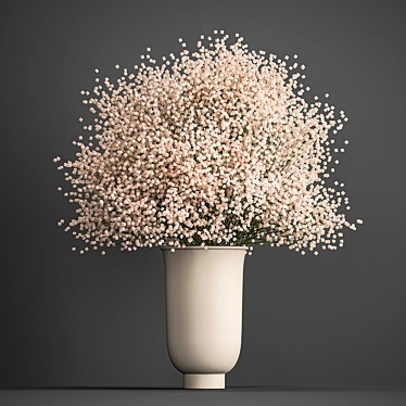 Elegant Cyclades Vase Bouquet 3D model image 1 