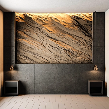 Sleek Wall Cet: FBX Export, Corona Render 6 3D model image 1 