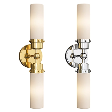 Modern Howe Double Sconce 3D model image 1 