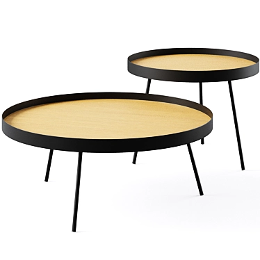 Minimalist Coffee Table Nenet by La Forma 3D model image 1 