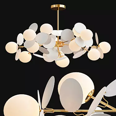 Elegant Artistic Matisse Chandelier 3D model image 1 