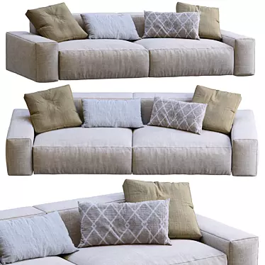 Jesse Daniel Sofa: Modern and Stylish 3D model image 1 