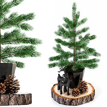 Sleek Christmas Decor: Minimalistic, Simple, Stylish 3D model image 1 