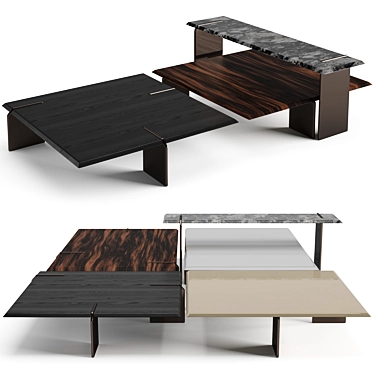 Modern Minotti Keel Coffee Tables 3D model image 1 