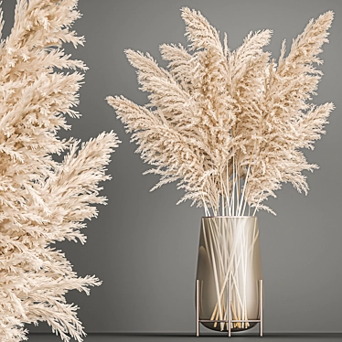 Elegant Reed Bouquet 3D model image 1 