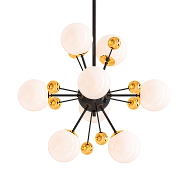 Elegant Nik Chandelier 3D model image 1 