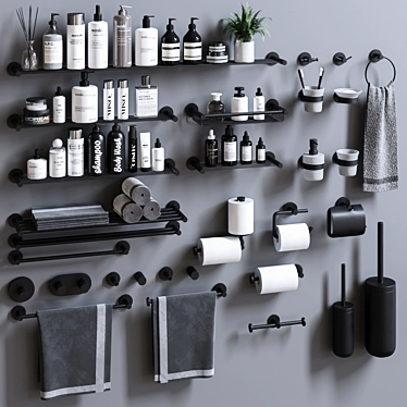 Ergon Bathroom Essentials: Modern, Stylish, Functional 3D model image 1 