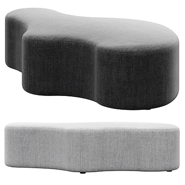 Clarkson Ottoman: Stylish Comfort for Your Space 3D model image 1 