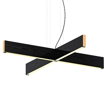 2x4 Plus Pendant: Sleek and Stylish 3D model image 1 