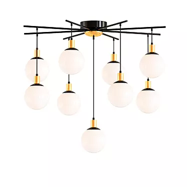 Scandinavian Style LED Ceiling Light 3D model image 1 