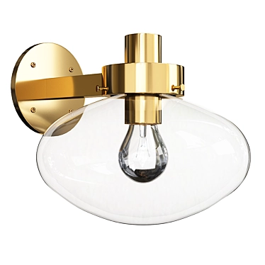 Elegant Jerico Fitter Sconce 3D model image 1 