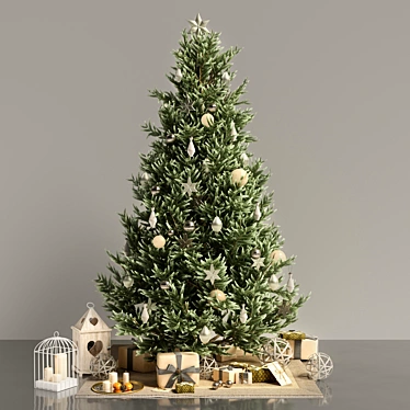 Festive Christmas Decor Set 3D model image 1 