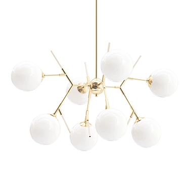 Elegant Polares Chandelier 3D model image 1 