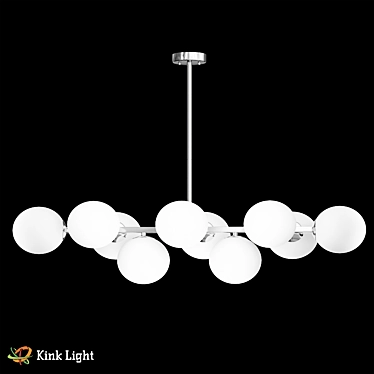 Scandinavian Chandelier - Sida Chrome 3D model image 1 