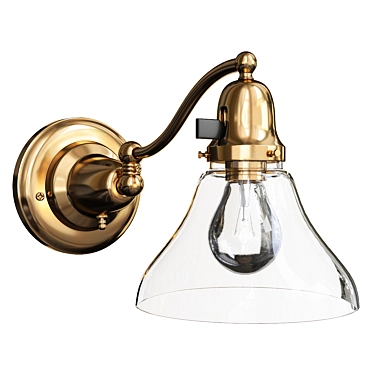 Rose City Swing Arm Sconce 3D model image 1 