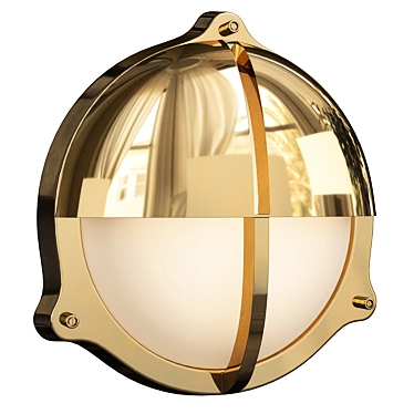 Seabeck Cage Round Bulkhead Sconce 3D model image 1 