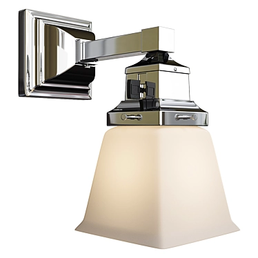 Modern Coastal Single Sconce 3D model image 1 