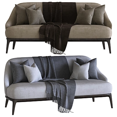 Elegant Atlas Sofa: Stylish & Comfortable 3D model image 1 