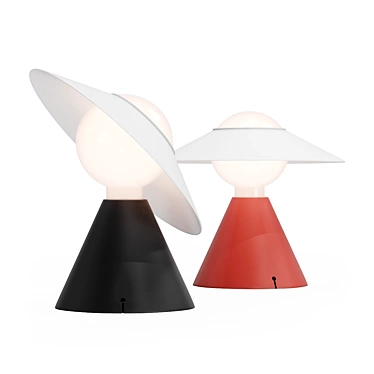Elegant Linea Light Fante Lamp 3D model image 1 