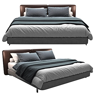 Modern Tatlin-Cover Bed 3D model image 1 