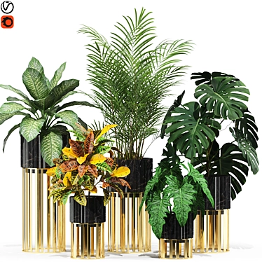 Botanical Bliss: 607 Stunning Plants 3D model image 1 