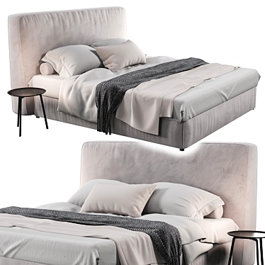 Flou_MyPlace_Bed: Stylish, Versatile, Comfortable 3D model image 1 