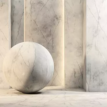 4k White Marble Seamless Texture 3D model image 1 