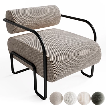 Ardent Chair: A Stylish Creation by Kelly Wearstler 3D model image 1 