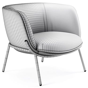 BomBom Armchair: Sleek and Stylish Seating 3D model image 1 